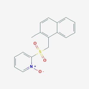 2-[(2-Methylnaphthalen-1-yl)methanesulfonyl]-1-oxo-1lambda~5~-pyridine