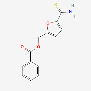 molecular formula C13H11NO3S B14607120 (5-Carbamothioylfuran-2-yl)methyl benzoate CAS No. 57944-12-4