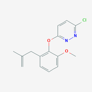 3-Chloro-6-[2-methoxy-6-(2-methylprop-2-en-1-yl)phenoxy]pyridazine