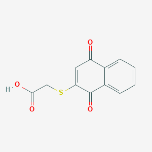 Acetic acid, [(1,4-dihydro-1,4-dioxo-2-naphthalenyl)thio]-