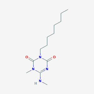 1-Methyl-6-(methylamino)-3-octyl-1,3,5-triazine-2,4(1H,3H)-dione