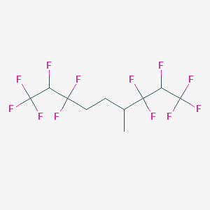 molecular formula C10H10F12 B14607159 Nonane, 1,1,1,2,3,3,7,7,8,9,9,9-dodecafluoro-4-methyl- CAS No. 57915-73-8