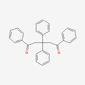 molecular formula C29H24O2 B14607166 1,5-Pentanedione, 1,3,3,5-tetraphenyl- CAS No. 58338-00-4