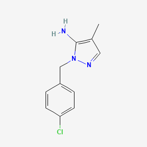 molecular formula C11H12ClN3 B1460717 1-(4-Chlorobenzyl)-4-methyl-1H-pyrazol-5-amine CAS No. 1015846-01-1