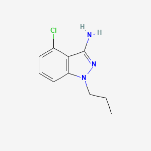 molecular formula C10H12ClN3 B1460718 4-Chloro-1-propyl-1H-indazol-3-amine CAS No. 959240-46-1