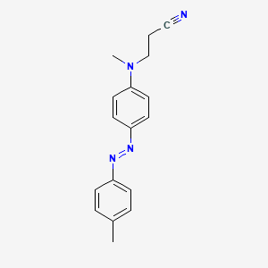 3-(Methyl{4-[(E)-(4-methylphenyl)diazenyl]phenyl}amino)propanenitrile