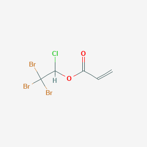 molecular formula C5H4Br3ClO2 B14607184 2,2,2-Tribromo-1-chloroethyl prop-2-enoate CAS No. 59829-02-6