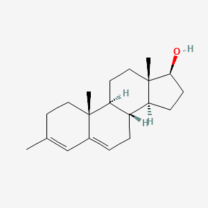 molecular formula C20H30O B14607186 (8R,9S,10R,13S,14S,17S)-3,10,13-trimethyl-2,7,8,9,10,11,12,13,14,15,16,17-dodecahydro-1H-cyclopenta[a]phenanthren-17-ol CAS No. 60397-35-5