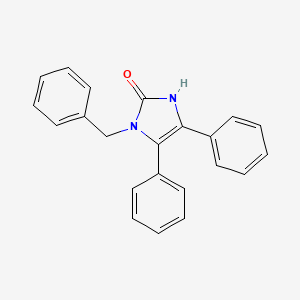 molecular formula C22H18N2O B14607201 2H-Imidazol-2-one, 1,3-dihydro-4,5-diphenyl-1-(phenylmethyl)- CAS No. 61050-98-4