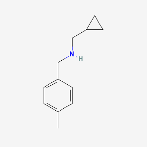 molecular formula C12H17N B1460723 1-cyclopropyl-N-(4-methylbenzyl)methanamine CAS No. 1019561-11-5