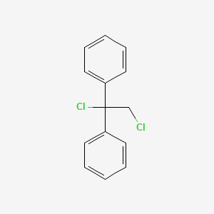 molecular formula C14H12Cl2 B14607251 1,1'-(1,2-Dichloroethane-1,1-diyl)dibenzene CAS No. 59856-00-7