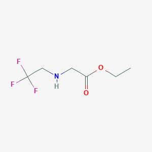 molecular formula C6H10F3NO2 B1460726 2-[(2,2,2-三氟乙基)氨基]乙酸乙酯 CAS No. 1021002-60-7