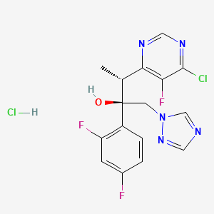 (2R,3R)-Rel-3-(6-Chloro-5-fluoropyrimidin-4-yl)-2-(2,4-difluorophenyl)-1-(1H-1,2,4-triazol-1-yl)butan-2-ol hydrochloride