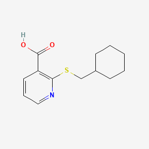 2-[(Cyclohexylmethyl)sulfanyl]pyridine-3-carboxylic acid