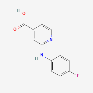molecular formula C12H9FN2O2 B1460734 2-(4-氟苯胺基)异烟酸 CAS No. 868734-50-3