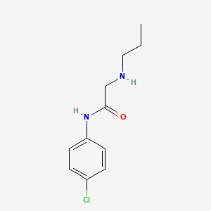 molecular formula C11H15ClN2O B1460736 N-(4-氯苯基)-2-(丙氨基)乙酰胺 CAS No. 1021230-54-5