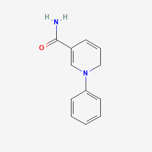 molecular formula C12H12N2O B14607365 1-Phenyl-1,6-dihydropyridine-3-carboxamide CAS No. 58971-04-3