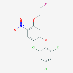 1,3,5-Trichloro-2-[3-(2-fluoroethoxy)-4-nitrophenoxy]benzene