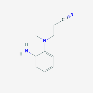 molecular formula C10H13N3 B1460740 3-[(2-Aminophenyl)(methyl)amino]propanenitrile CAS No. 1019459-59-6