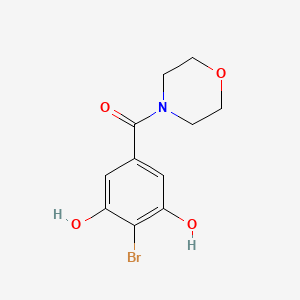 molecular formula C11H12BrNO4 B14607407 (4-Bromo-3,5-dihydroxyphenyl)(morpholin-4-yl)methanone CAS No. 60679-71-2