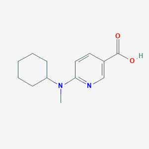molecular formula C13H18N2O2 B1460741 6-(Cyclohexyl(methyl)amino)nicotinic acid CAS No. 1019350-48-1
