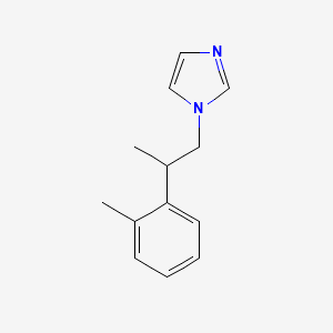 molecular formula C13H16N2 B14607435 1-[2-(2-Methylphenyl)propyl]-1H-imidazole CAS No. 61007-18-9