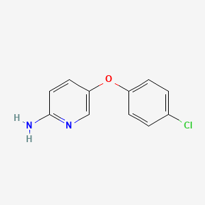 molecular formula C11H9ClN2O B1460744 5-(4-Chlorophenoxy)pyridin-2-amine CAS No. 880762-76-5