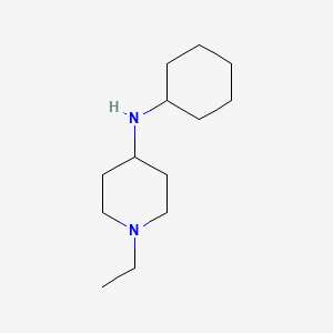 molecular formula C13H26N2 B1460745 N-cyclohexyl-1-ethylpiperidin-4-amine CAS No. 901375-03-9