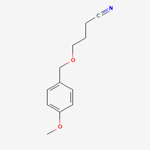 molecular formula C12H15NO2 B1460746 4-[(4-Methoxyphenyl)methoxy]butanenitrile CAS No. 1021042-96-5
