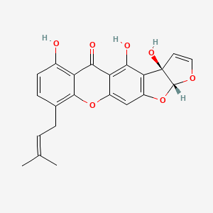 molecular formula C22H18O7 B14607466 Austocystin H CAS No. 58775-50-1