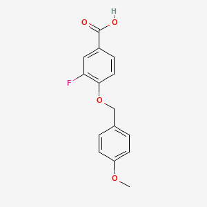 3-Fluoro-4-(4-methoxybenzyloxy)benzoic acid