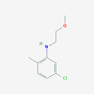 molecular formula C10H14ClNO B1460748 5-氯-N-(2-甲氧基乙基)-2-甲基苯胺 CAS No. 1020971-87-2
