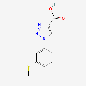 molecular formula C10H9N3O2S B1460749 1-[3-(methylsulfanyl)phenyl]-1H-1,2,3-triazole-4-carboxylic acid CAS No. 1042604-65-8
