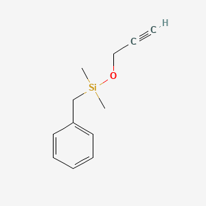 molecular formula C12H16OSi B14607520 Benzyl(dimethyl)[(prop-2-yn-1-yl)oxy]silane CAS No. 59612-41-8