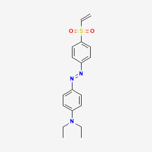 molecular formula C18H21N3O2S B14607522 4-{(E)-[4-(Ethenesulfonyl)phenyl]diazenyl}-N,N-diethylaniline CAS No. 60585-70-8