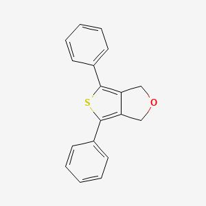 molecular formula C18H14OS B14607538 4,6-Diphenyl-1H,3H-thieno[3,4-c]furan CAS No. 61051-04-5