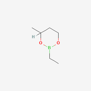 molecular formula C6H13BO2 B14607552 1,3,2-Dioxaborinane, 2-ethyl-4-methyl- CAS No. 57633-65-5