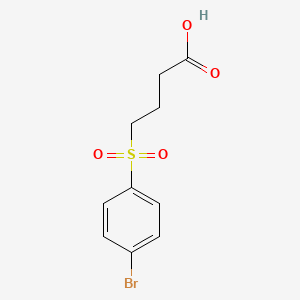 molecular formula C10H11BrO4S B1460759 4-(4-Bromobenzenesulfonyl)butanoic acid CAS No. 1018522-96-7