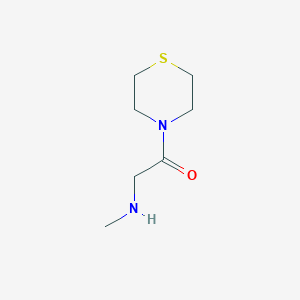 molecular formula C7H14N2OS B1460760 2-(Methylamino)-1-(thiomorpholin-4-yl)ethan-1-one CAS No. 1042631-54-8
