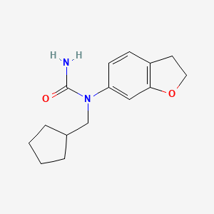 N-(Cyclopentylmethyl)-N-(2,3-dihydro-1-benzofuran-6-yl)urea