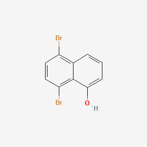 molecular formula C10H6Br2O B14607641 5,8-Dibromo-1-naphthalenol CAS No. 58877-89-7