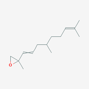 molecular formula C14H24O B14607668 2-(4,8-Dimethylnona-1,7-dien-1-YL)-2-methyloxirane CAS No. 58689-18-2