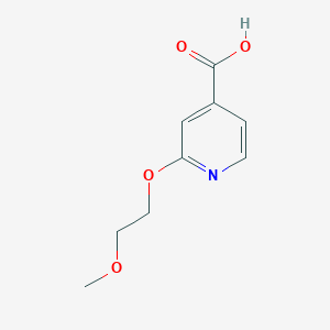 molecular formula C9H11NO4 B1460768 2-(2-甲氧基乙氧基)吡啶-4-羧酸 CAS No. 897958-24-6