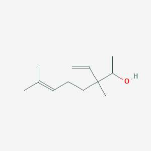 molecular formula C12H22O B14607684 3-Ethenyl-3,7-dimethyloct-6-en-2-ol CAS No. 57813-24-8