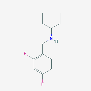 [(2,4-Difluorophenyl)methyl](pentan-3-yl)amine