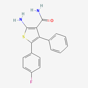 2-Amino-5-(4-fluorophenyl)-4-phenylthiophene-3-carboxamide