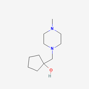 molecular formula C11H22N2O B1460772 1-[(4-Methylpiperazin-1-yl)methyl]cyclopentan-1-ol CAS No. 1082268-62-9