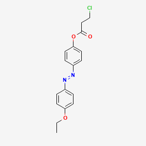 4-[(E)-(4-Ethoxyphenyl)diazenyl]phenyl 3-chloropropanoate