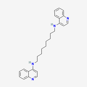 molecular formula C27H32N4 B14607747 1,9-Nonanediamine, N,N'-di-4-quinolinyl- CAS No. 57599-92-5