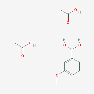 Acetic acid;(3-methoxyphenyl)methanediol